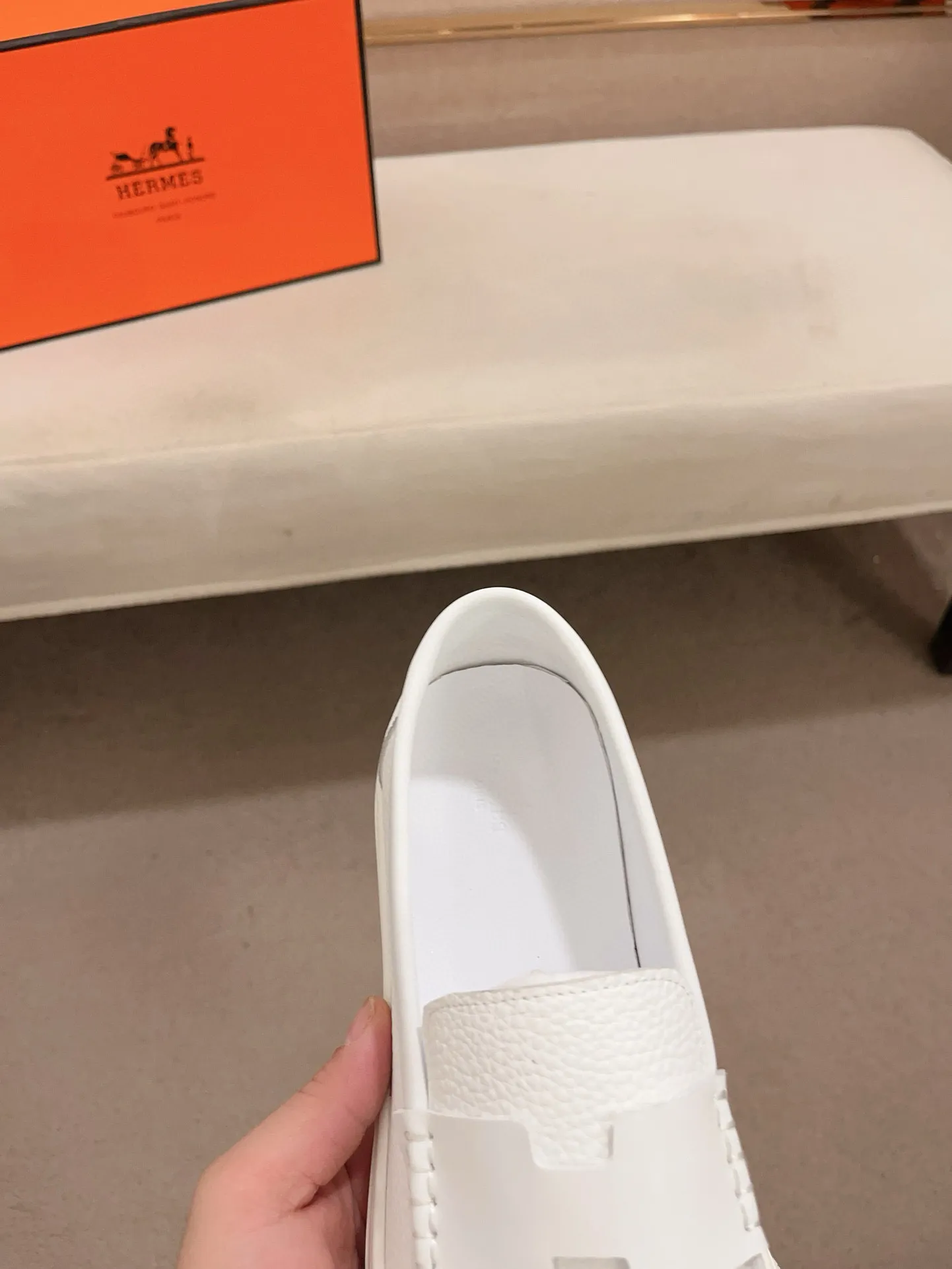 Men's clothing and shoes💰: 400💰《HERMES》【Classic Original Version】Hermès; Top 🔝 Purchasing Agency 🔍🔍Latest 🇺🇸Sold simultaneously at counters, original imported from Italy ▲▲Cow leather▲ ▲Exquisite workmanship (Italian 🇮🇹imported water-dyed 🐂cowhide lining) sole: original sole provided by the original factory, ⚠️exclusive double-layer activity·TPR·rubber·combined molded outsole; Code number: 36-46